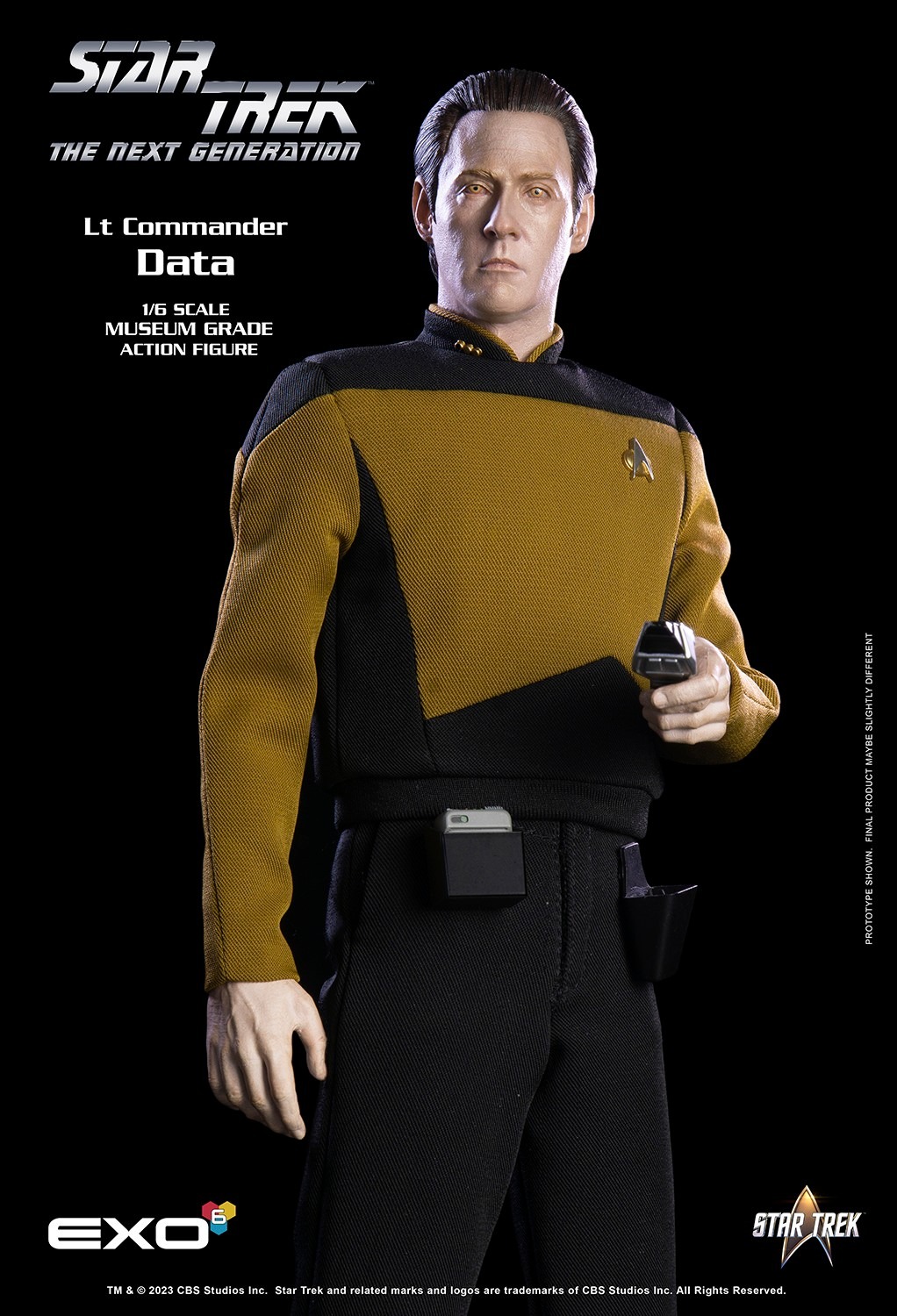 EXO-6 Star Trek Next Generation Lt. Commander Data Sixth Scale Figure